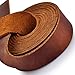 TeeLiy Leather Strap 1 Inches Wide Flat Leather Straps for Crafts Full Grain Oil Tan Leather Strips for Crafts Tooling Garden Tools 72 Inches Brown2 - Image 2