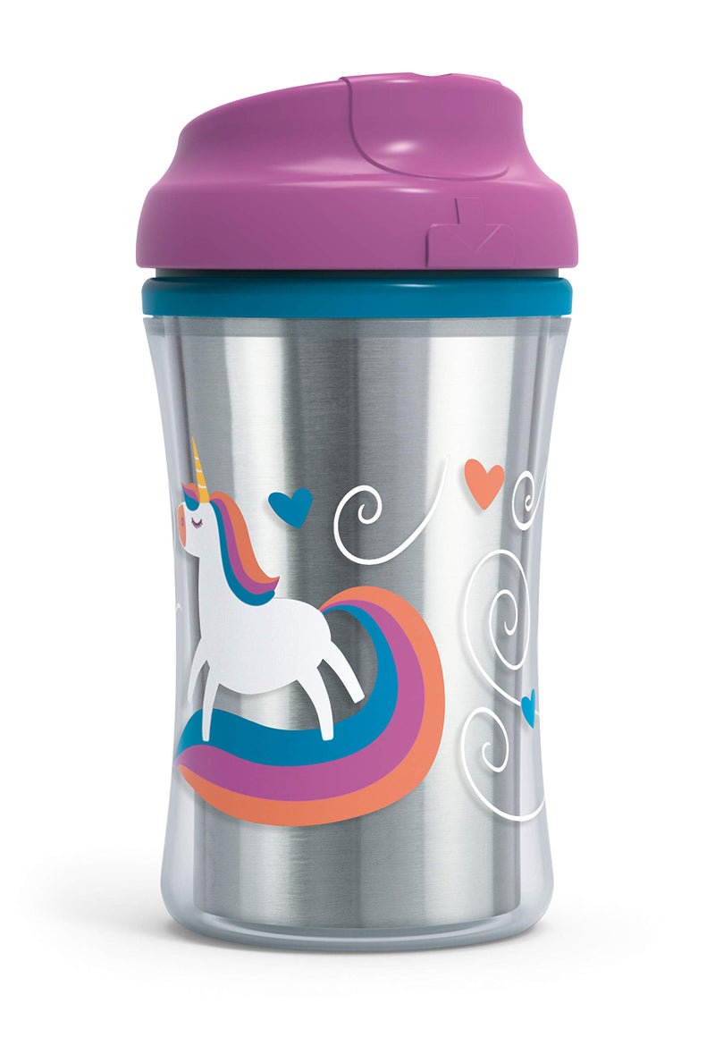 NUK First Essentials by NUK Seal Zone Insulated Cup-Like Rim Sippy Cup, 9 oz, 2 Count (Pack of 1) - Image 4