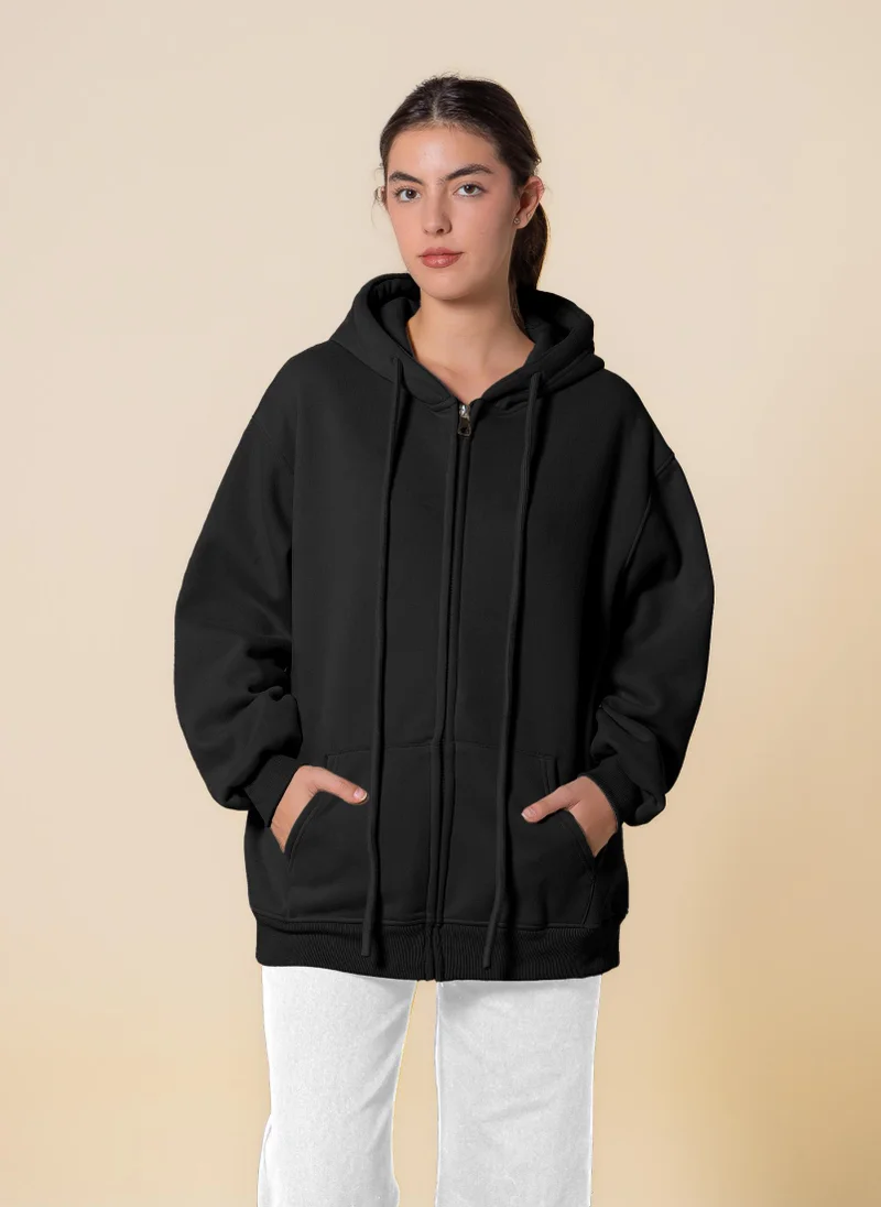 SHAPES COMFORT ZIPPER HOODIE