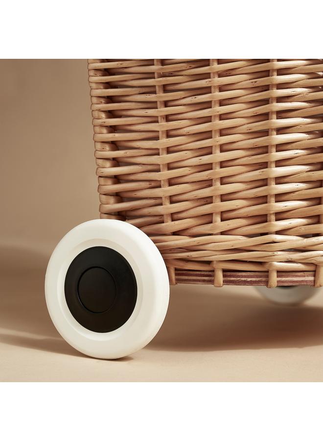 Zaboon Laundry basket with wheels, handmade Willow, 31 l - Image 3