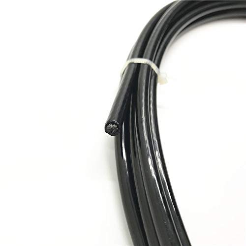 SB CHAVAN Gym Wire Rope Material PU Polyurethane Coated Black Color Cable Inside Steel 5 MM Thickness 40 Mtrs - Image 2