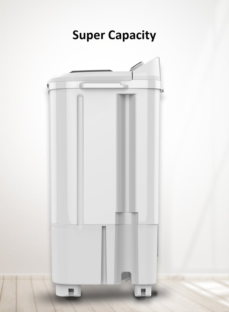 OSCAR 6kg Twin Tub Semi-Automatic Washing Machine with 3.5kg Spin Capacity | Aluminium Motor | IPX4 Waterproof Class | Durable and Efficient - OWM60SAXS - Image 3