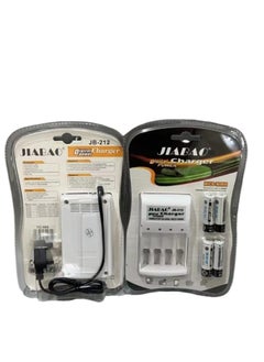 Jiabao Battery Charger With 4 Pieces 600mah AA Rechargeable Battery 