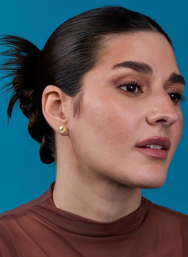 مينوتيا أقراط مرصعة بلؤلؤ كريمي صناعي مطلي بالذهب عيار 18 قيراطًا من مينوتيا للنساء والفتيات MNT0574_CREAM_G - Image 4