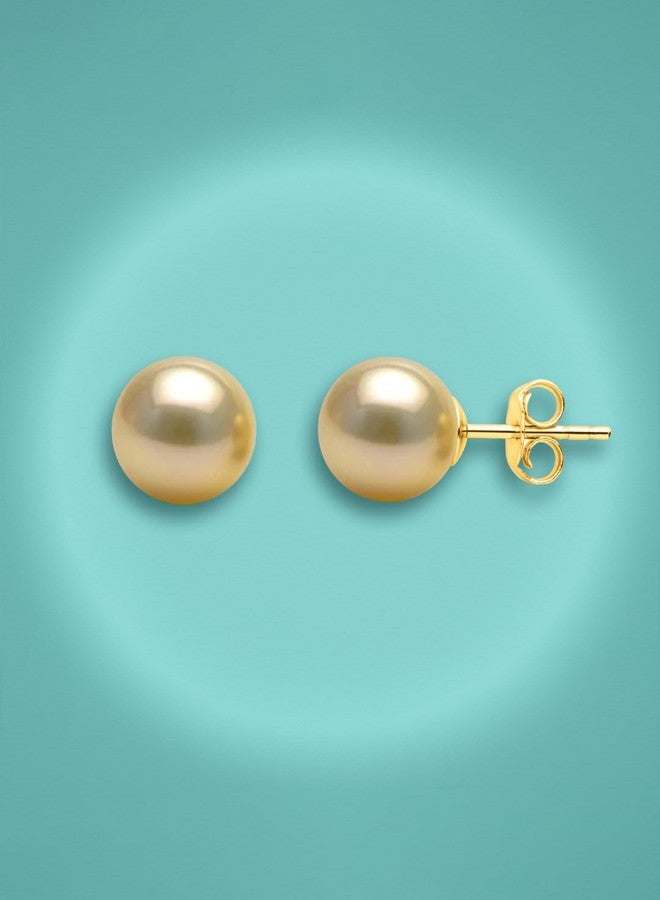 مينوتيا أقراط مرصعة بلؤلؤ كريمي صناعي مطلي بالذهب عيار 18 قيراطًا من مينوتيا للنساء والفتيات MNT0574_CREAM_G - Image 3