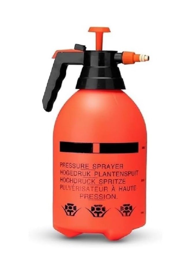 Generic Pressure Sprayer Handheld Sprinkler Water Mister Spray Bottle Adjustable Nozzle For Watering Garden Lawn Plants and Car Wash (Color May Vary-2 Litre)  - Image 1