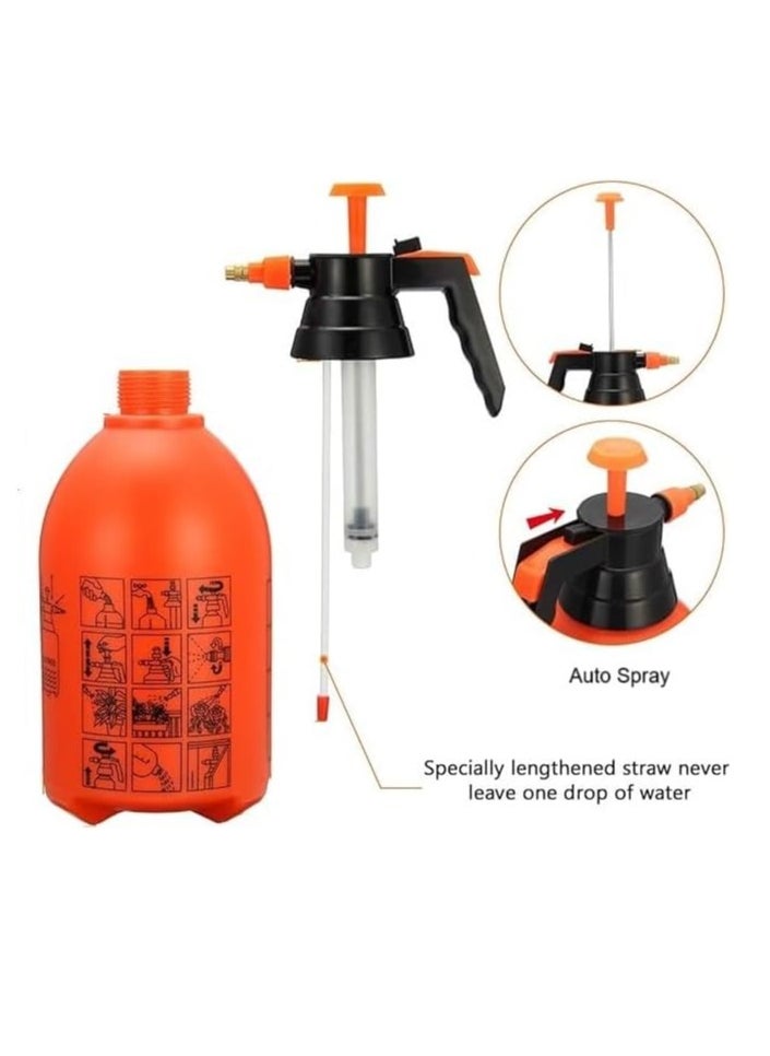 Generic Pressure Sprayer Handheld Sprinkler Water Mister Spray Bottle Adjustable Nozzle For Watering Garden Lawn Plants and Car Wash (Color May Vary-2 Litre)  - Image 4