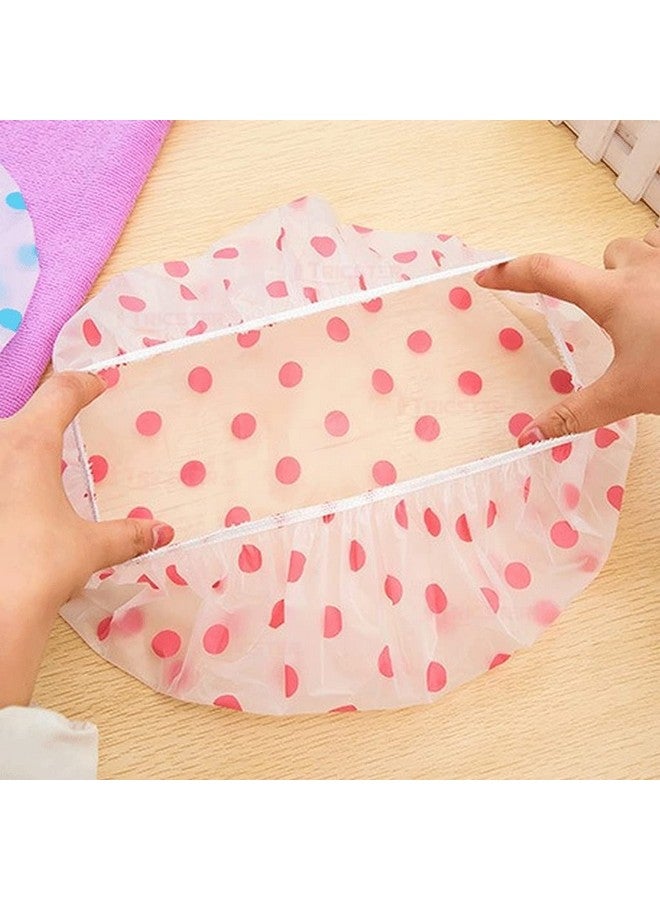 TRICSTER Shower Cap Set Of 6 For Women, Reusable Waterproof Elastic Eva Free-Size Bathroom Shower Caps - For Homes, Spas, Salons, Hair Treatment, Beauty Parlors (Multicolored And Multi-Design)  - Image 2