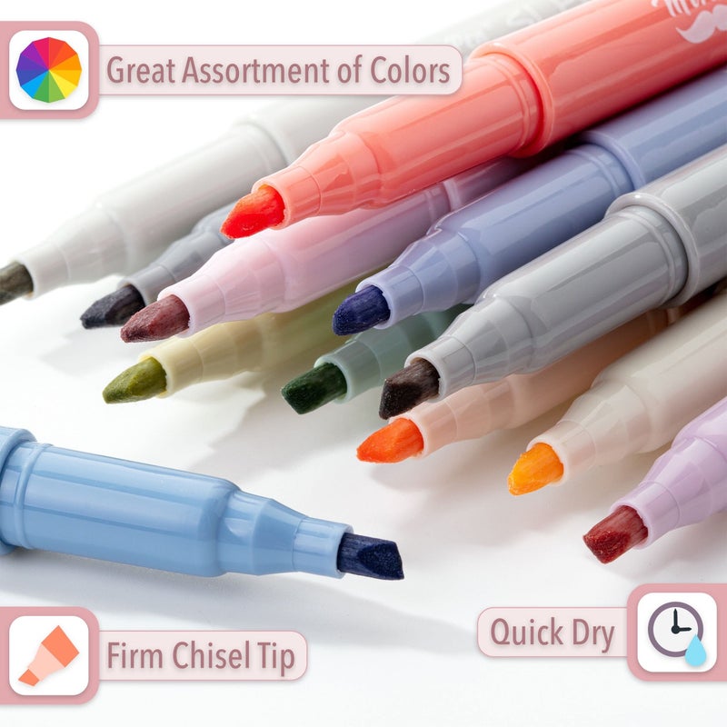 Mr. Pen - Highlighters, 12 Pack, Chisel Tip, Morandi Colors, Highlighters Assorted Colors, Colored Highlighters, Highlighter Pen, Highlighters No Bleed, Highlighter Set, Colorful Highlighters - Image 3