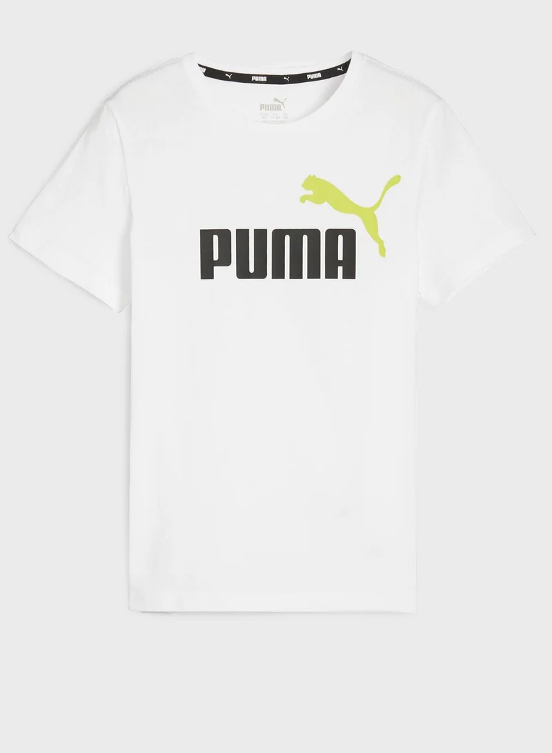 PUMA Kids Essential  2 Col Logo T-Shirt B