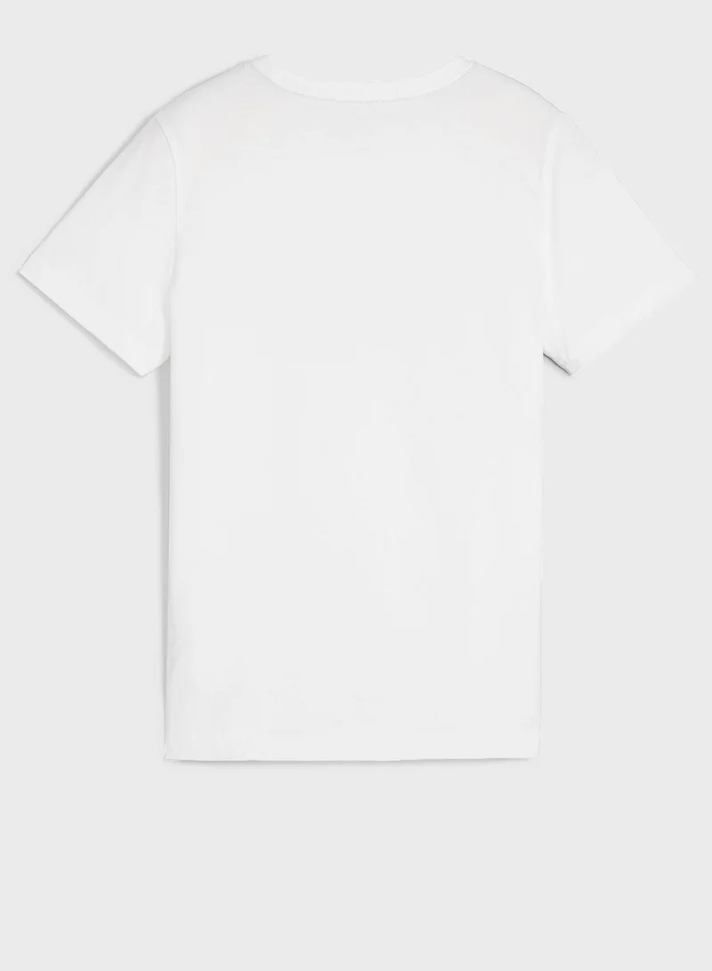 PUMA Kids Essential  2 Col Logo T-Shirt B
