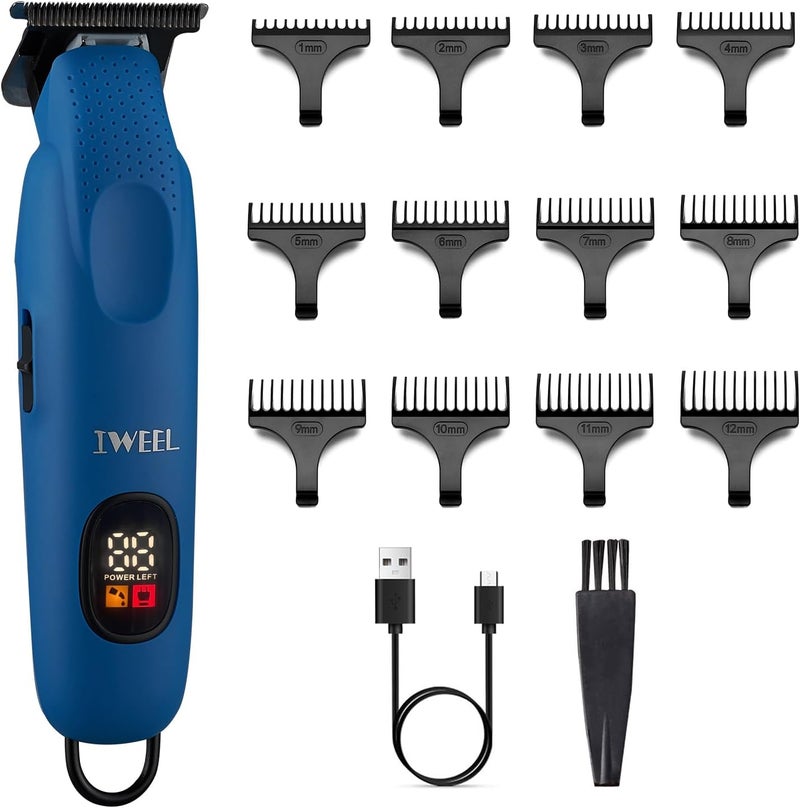 Beard Trimmer for Men Professional Hair Trimmer for Men Hair Clippers Eletric Razor Shavers Zero Gapped T Blade Edgers Liners Cordless Rechargeable Mustache Trimmer Grooming Kit for Body