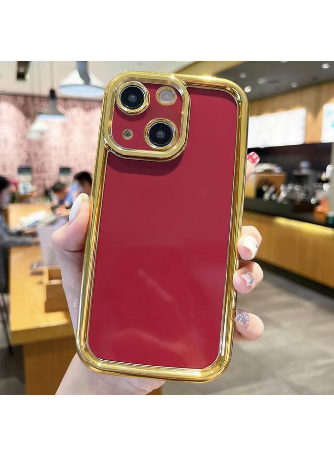 S-TOP Case For iPhone 14 Plus Plating Emery PC Hybrid Silicone Phone Case - Image 1