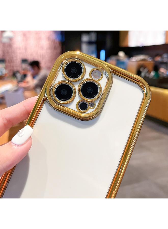 S-TOP Case For iPhone 14 Plus Plating Emery PC Hybrid Silicone Phone Case - Image 4