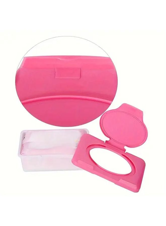 Blue Plastic Wet Wipes Storage Box With Lid Dispenser Case Organizer - Image 5