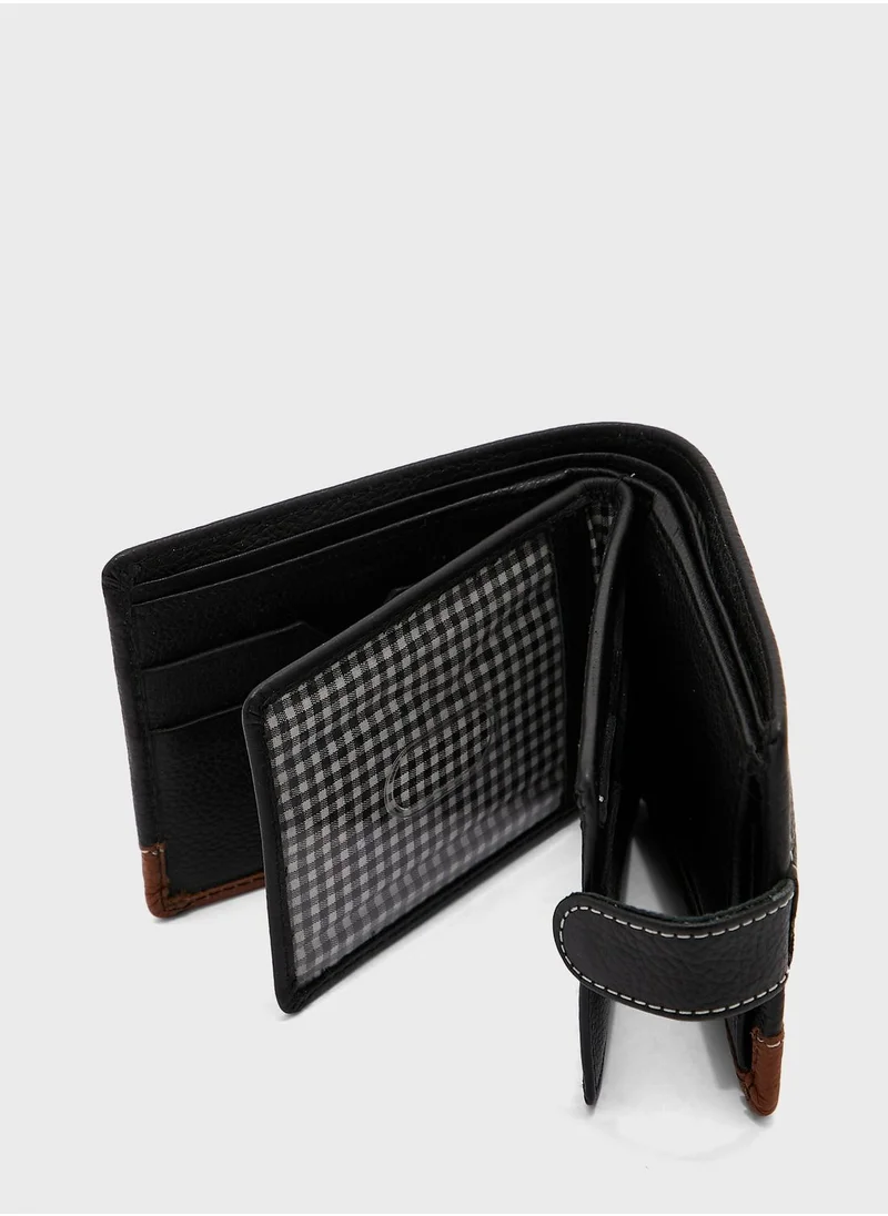 Robert Wood Genuine Leather Bi Fold Wallet