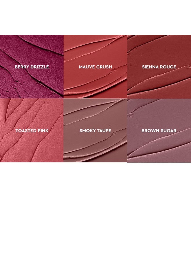 Kiro Airy Matte Liquid Lipstick Nutmeg Nude | Chocolate Brown | Transferproof I Waterproof lipstick Long Lasting I Apricot & Avocado Oil | 100% Vegan | 5ml | No Parabens, No Toxins - Image 3