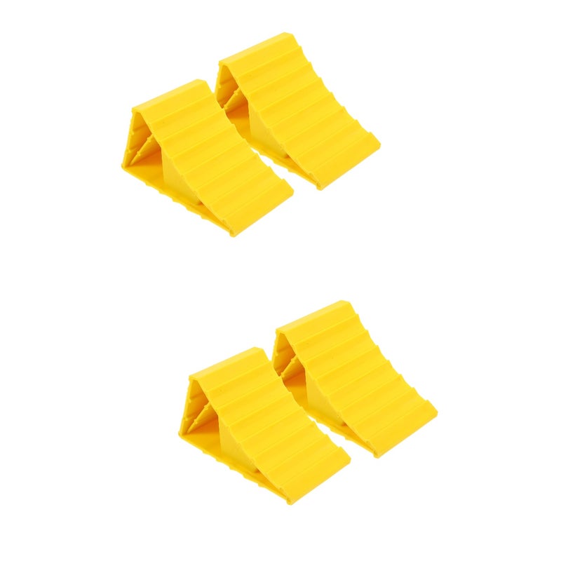 4 pcs Heavy Duty Wheel Chock Wheel Chocks Trailer Blocks Travel Trailer Accessories - Image 1
