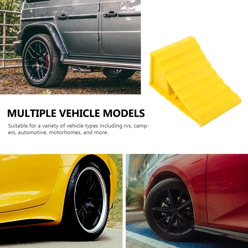 4 pcs Heavy Duty Wheel Chock Wheel Chocks Trailer Blocks Travel Trailer Accessories - Image 4