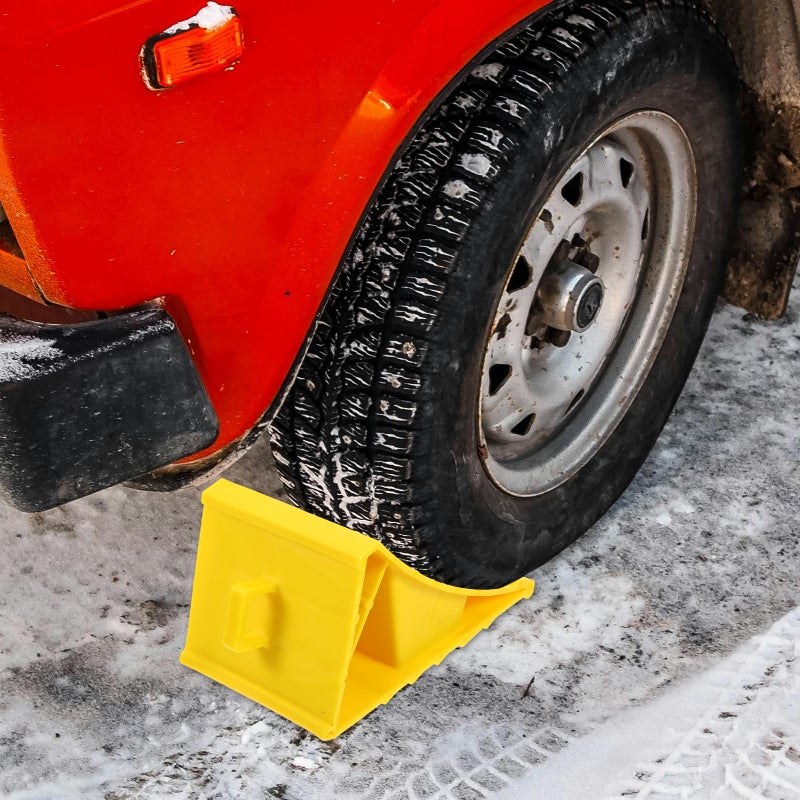 4 pcs Heavy Duty Wheel Chock Wheel Chocks Trailer Blocks Travel Trailer Accessories - Image 3