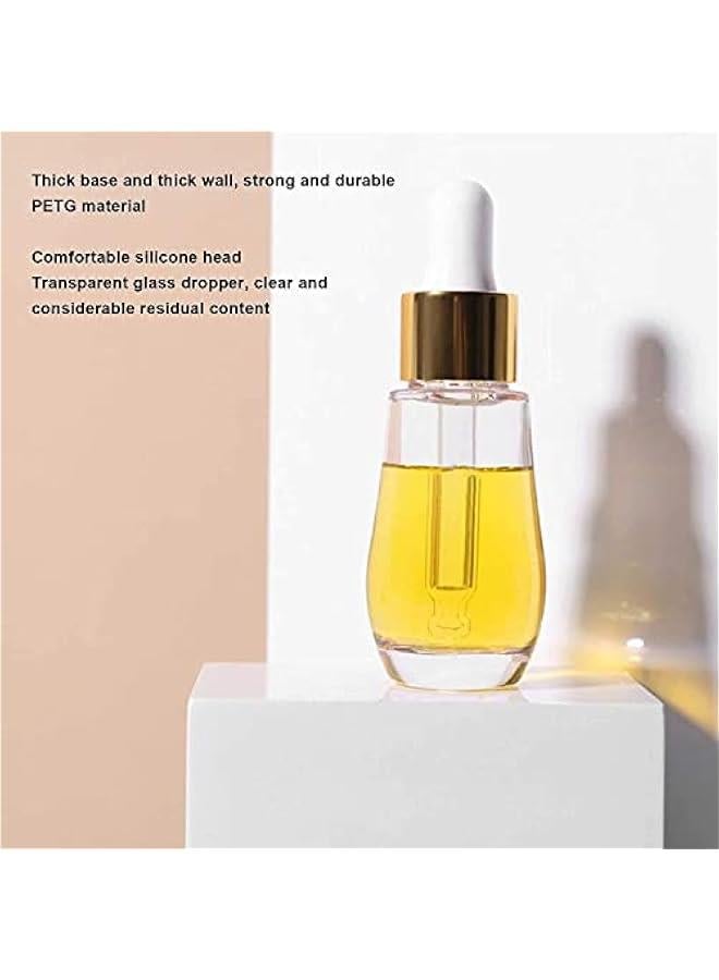 BWSJ Clear Gl Roller Bottle for Essential Oils Travel Size Empty Dropper Bottle DIY Mini Portable Roll On Bottle  of 10 - Image 5