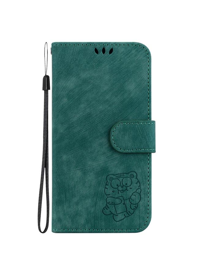 S-TOP Case For Samsung Galaxy M33 5G Little Tiger Embossed Leather Phone Case - Image 2