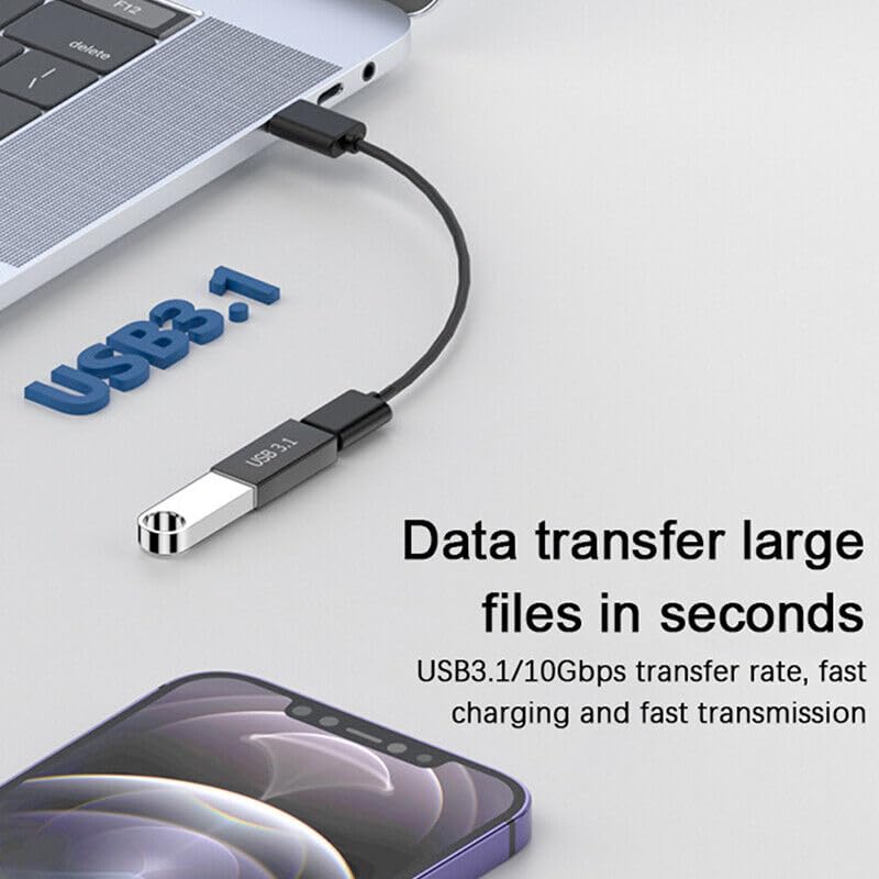 ETZIN USB 3.1 Type C Adapter,Type C High Speed Data Transfer Cable | Accessories 10Gbps Fast Data Transmission with USB3.1 for Phones Laptop, Computer, Game accessories etc(Pack-2) EPL-1070TC. - Image 3