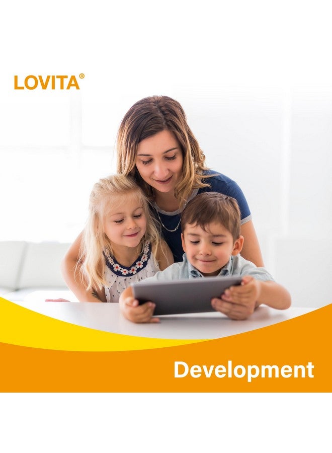 Lovita لوفيتا للأطفال سوبر سمارت، أوميغا-3 للأطفال، 180 ملغ إجمالي DHA و EPA، زيت سمك بنكهة الليمون، يدعم صحة الدماغ والرؤية، 30 كبسولة لينة - Image 5