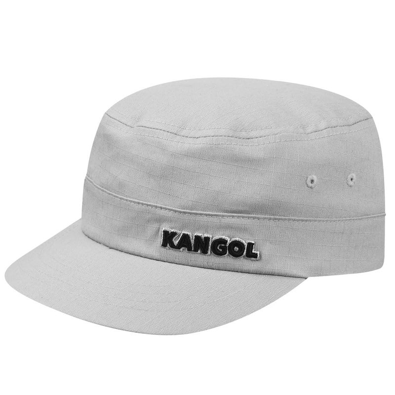KANGOL قبعة الجيش من كانغول ريبستوب رمادية، صغيرة-متوسطة - Image 1