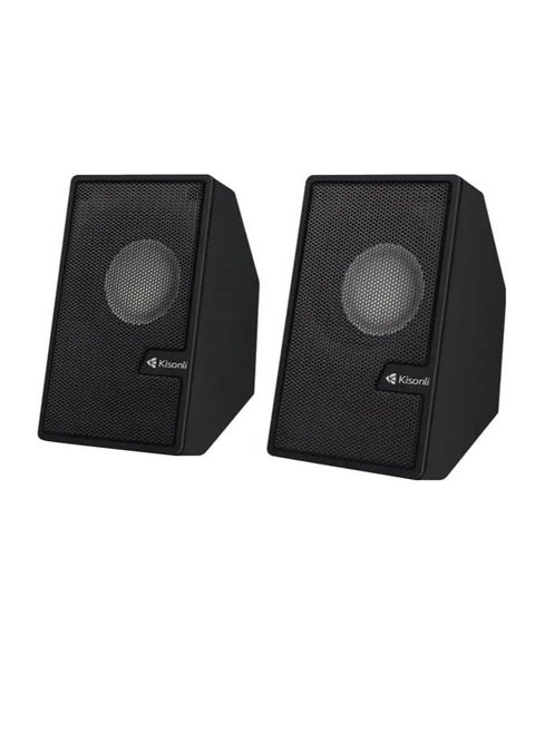 مكبر صوت متعدد الوسائط 2.0 - أسود، بلوتوث S-555