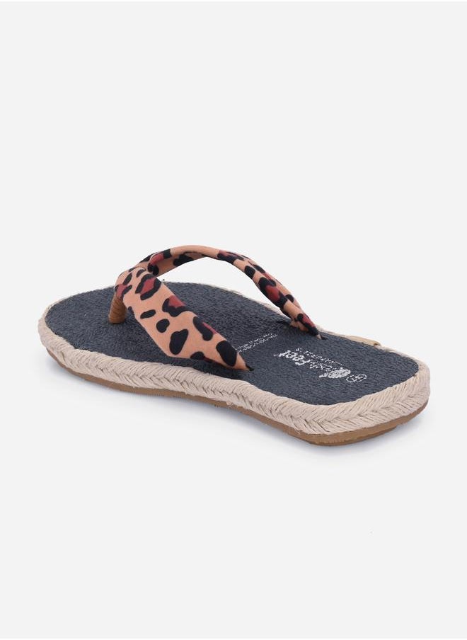 Fresh Feet Leopard Print Thong Toe Yoga Mat Slippers  - Image 5
