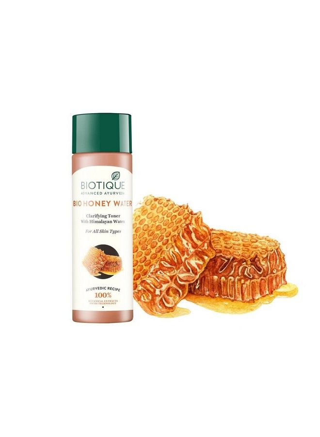 Biotique Bio Honey Water Clarifying Toner 120Ml And Bio Seaweed Revitalizing Anti Fatigue Eye Gel 15G (Pack Of 2) - Image 4