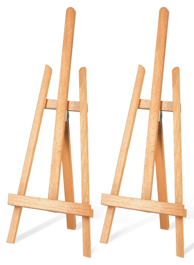 STARHOO 16 Inch Tabletop Easel Stand for Painting Canvas Table Top Easels for Display Wooden Small Easels Portable Photo Picture Sign Holder (2 Pack) - Image 1