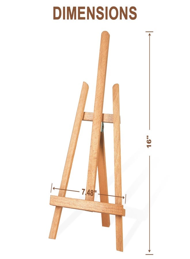STARHOO 16 Inch Tabletop Easel Stand for Painting Canvas Table Top Easels for Display Wooden Small Easels Portable Photo Picture Sign Holder (2 Pack) - Image 4