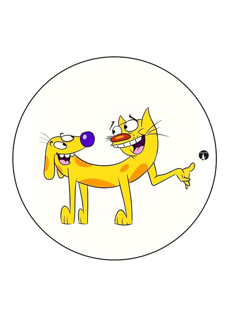Catdog Printed Mouse Pad Multicolour