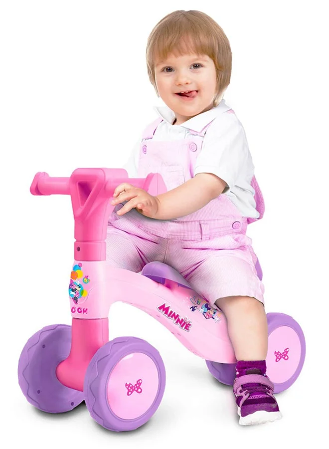 ديزني Minnie Mouse Ride On Toys For Kids, Baby Ride On Scooter, Gift For Girls, Balance Bike Anti Skid No Pedal, Toddler Bicycle,2 Years-4 Years, Pink