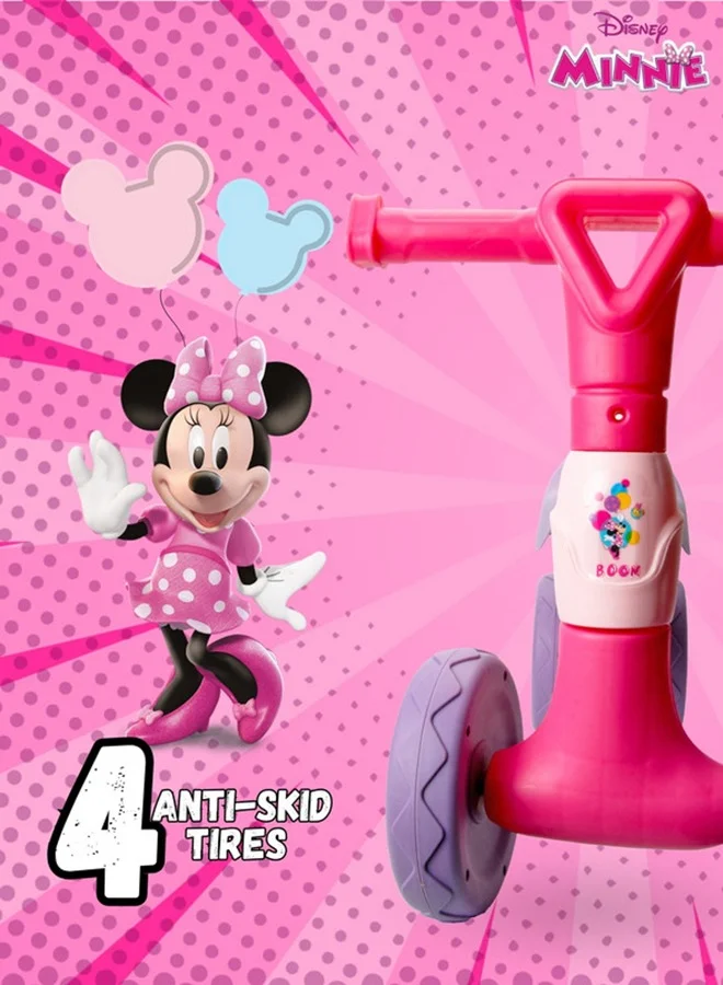 ديزني Minnie Mouse Ride On Toys For Kids, Baby Ride On Scooter, Gift For Girls, Balance Bike Anti Skid No Pedal, Toddler Bicycle,2 Years-4 Years, Pink