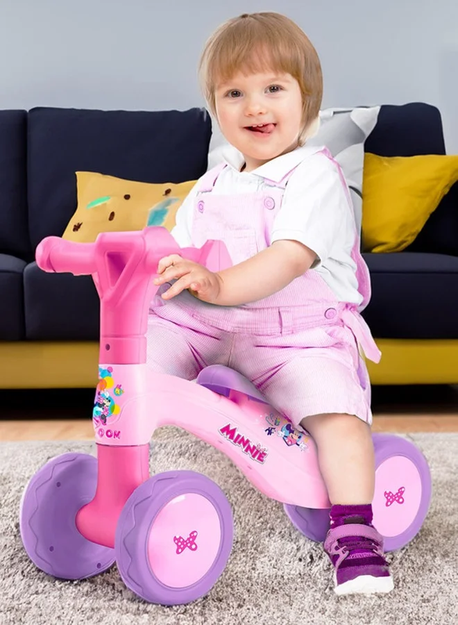 ديزني Minnie Mouse Ride On Toys For Kids, Baby Ride On Scooter, Gift For Girls, Balance Bike Anti Skid No Pedal, Toddler Bicycle,2 Years-4 Years, Pink