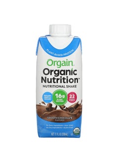 Orgain Orgain, Organic Nutrition, Nutritional Shake, Smooth Chocolate, 4 Pack, 11 fl oz (330 ml) Each  - Image 3