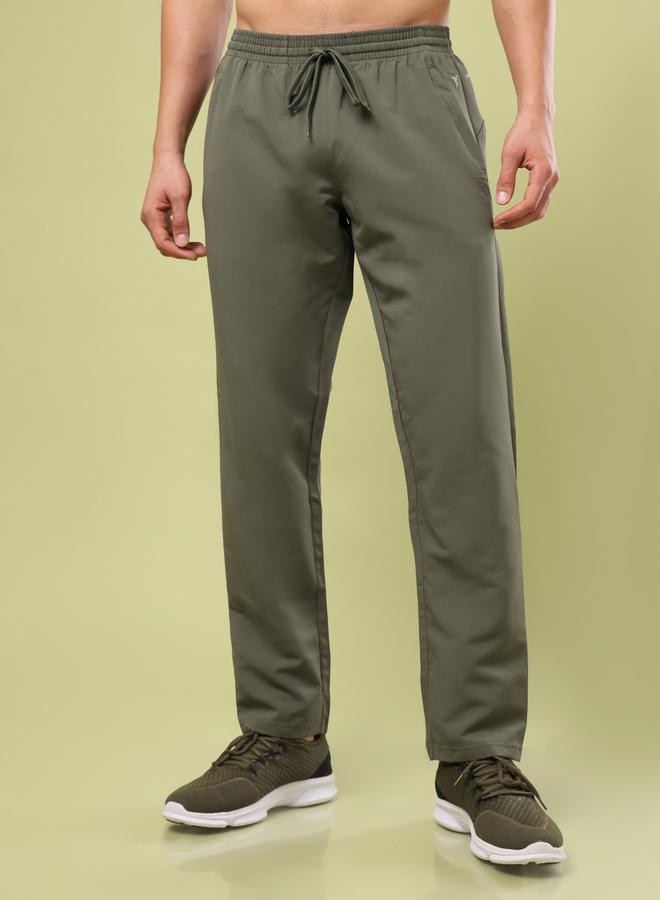 Technosport Solid Trackpants with Drawstring - Image 1