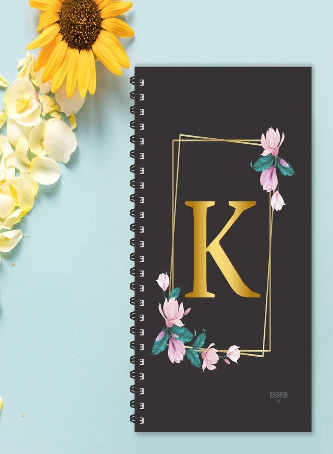 ESCAPER K Letter Notebook, Ruled - A5 K Initial Notebook, K Alphabet Notebook, Diary Notepad, Diary for Office, Diary for Gift, Diary for Men, Diary for Women - Image 5