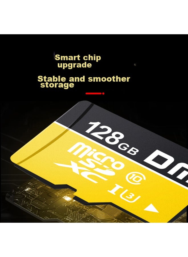 Dm Daimai 128gb Tf Memory Card, Yellow Card, C10, High-speed Memory Card For Mobile Phones, Dash Cams, And Surveillance Cameras - Image 2