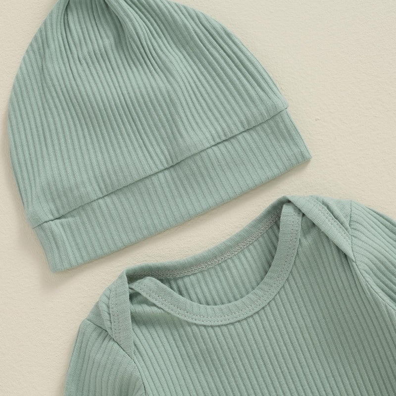 MERSARIPHY Newborn Baby Boy Girl Clothes Hi I'm New Here Coming Home From Hospital Outfits Gender Neutral One Piece Romper (Green, 0-3 Months) - Image 5