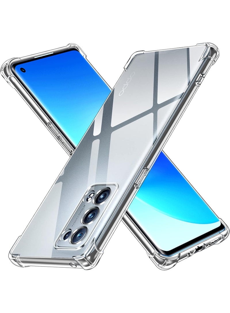 Transparent shockproof case compatible with Oppo Reno 6 Pro - Reno 6 Pro Plus - Image 1