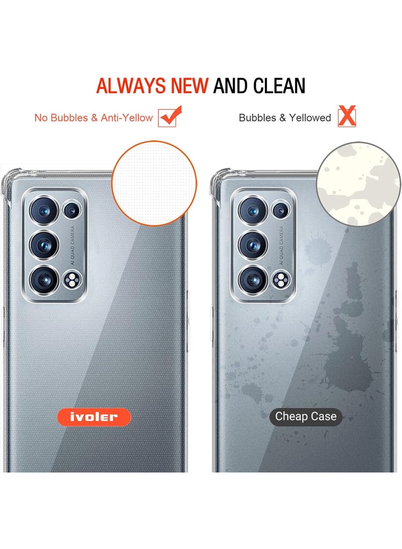 Transparent shockproof case compatible with Oppo Reno 6 Pro - Reno 6 Pro Plus - Image 2