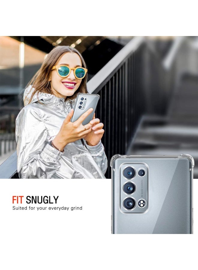 Transparent shockproof case compatible with Oppo Reno 6 Pro - Reno 6 Pro Plus - Image 3