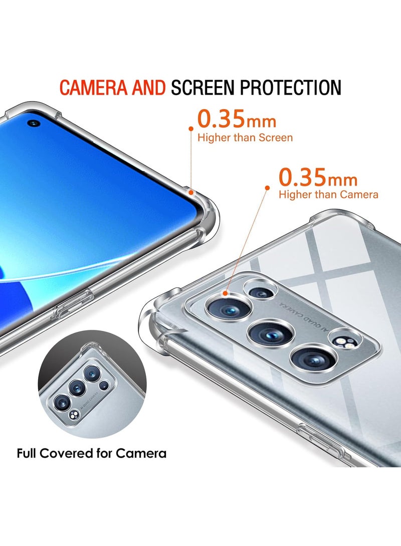 Transparent shockproof case compatible with Oppo Reno 6 Pro - Reno 6 Pro Plus - Image 4