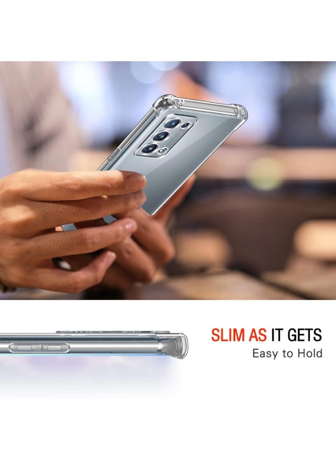 Transparent shockproof case compatible with Oppo Reno 6 Pro - Reno 6 Pro Plus - Image 5