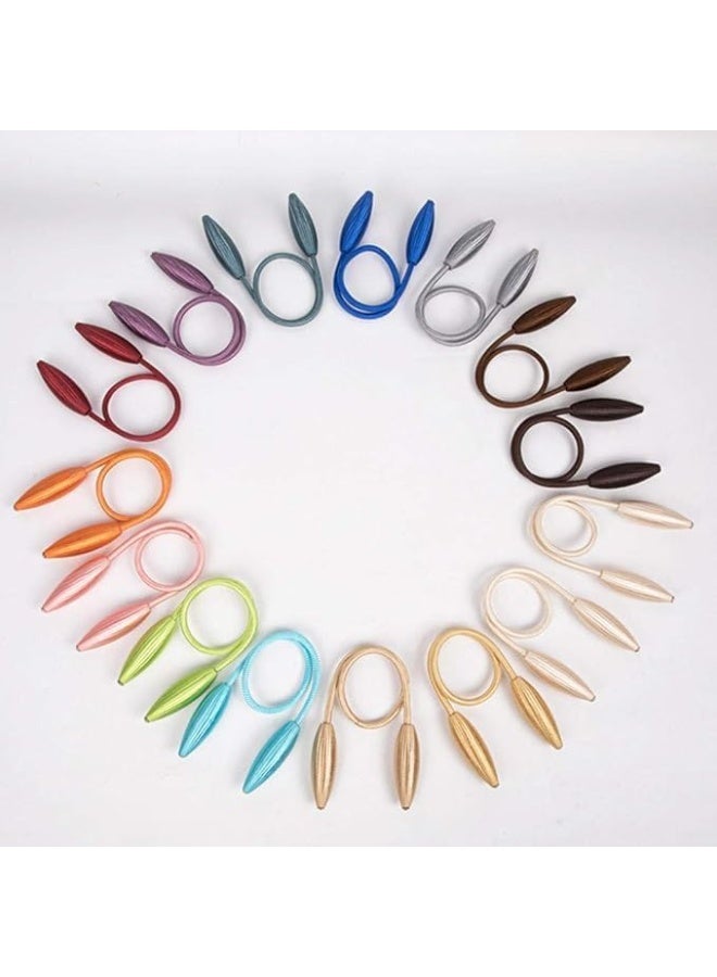 Decorative Metal Curtain Tiebacks, Silver Holdback Clips for Window Drapery, Valance Holder - Image 2