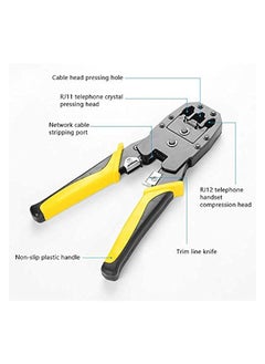 PROMASS RJ45 Crimping Tool Kit for RJ11/RJ12/CAT5/CAT6/Cat5e, Professional Computer Maintenance Lan Cable Tester Network Repair Tool Setï¼ŒWire Crimper Wire Connector Stripper Cutter  - Image 5